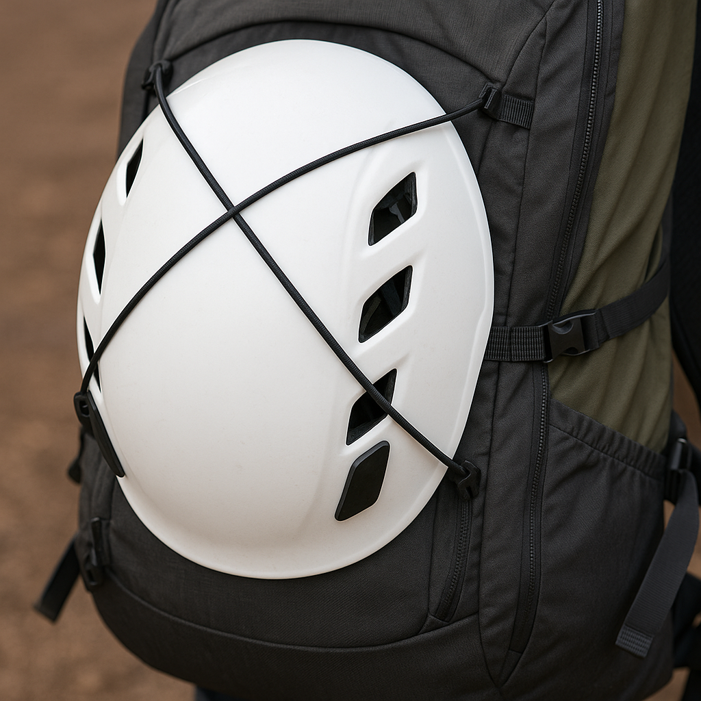 登山 ヘルメット ザック 取り付け02