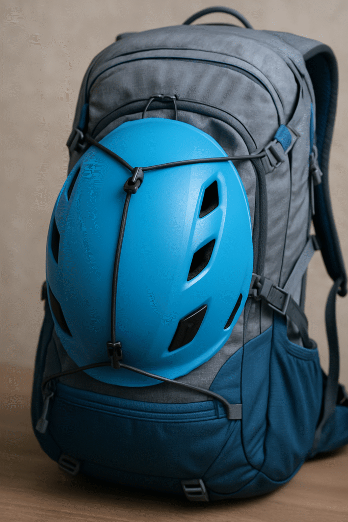 登山 ヘルメット ザック 取り付け04