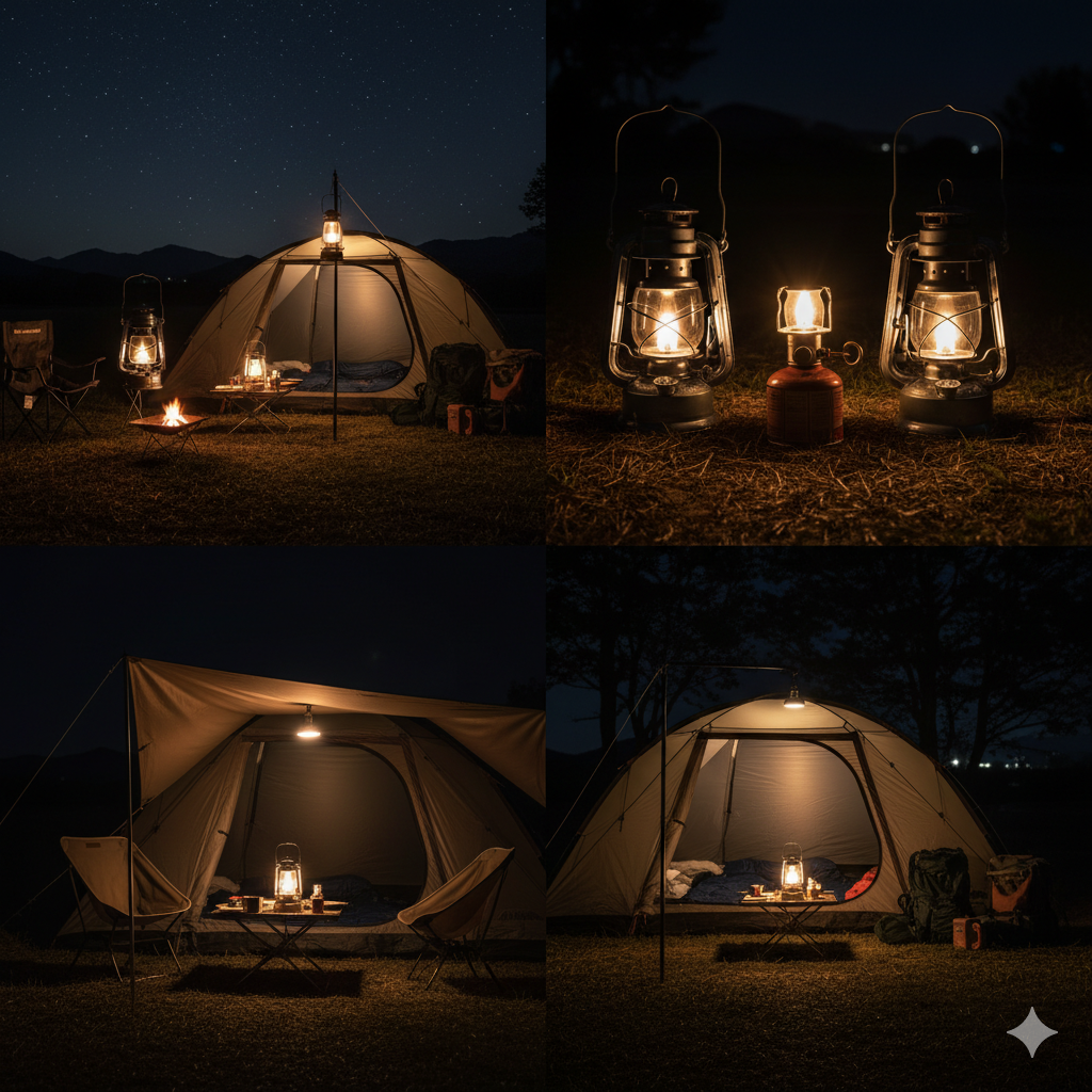 キャンプ ランタン 何 個05