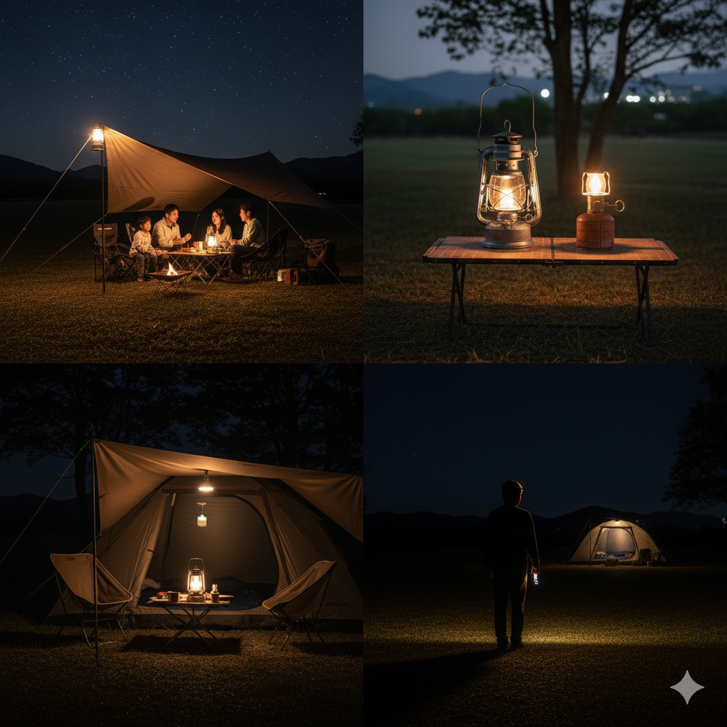 キャンプ ランタン 何 個07