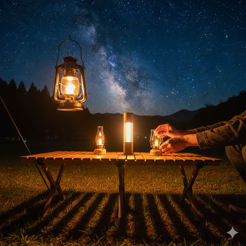 キャンプ ランタン 何 個01